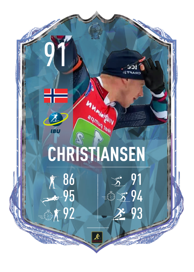 Vetle Christiansen - 2023/2024 Season favorite for the crystal globes - Biathlon Cards